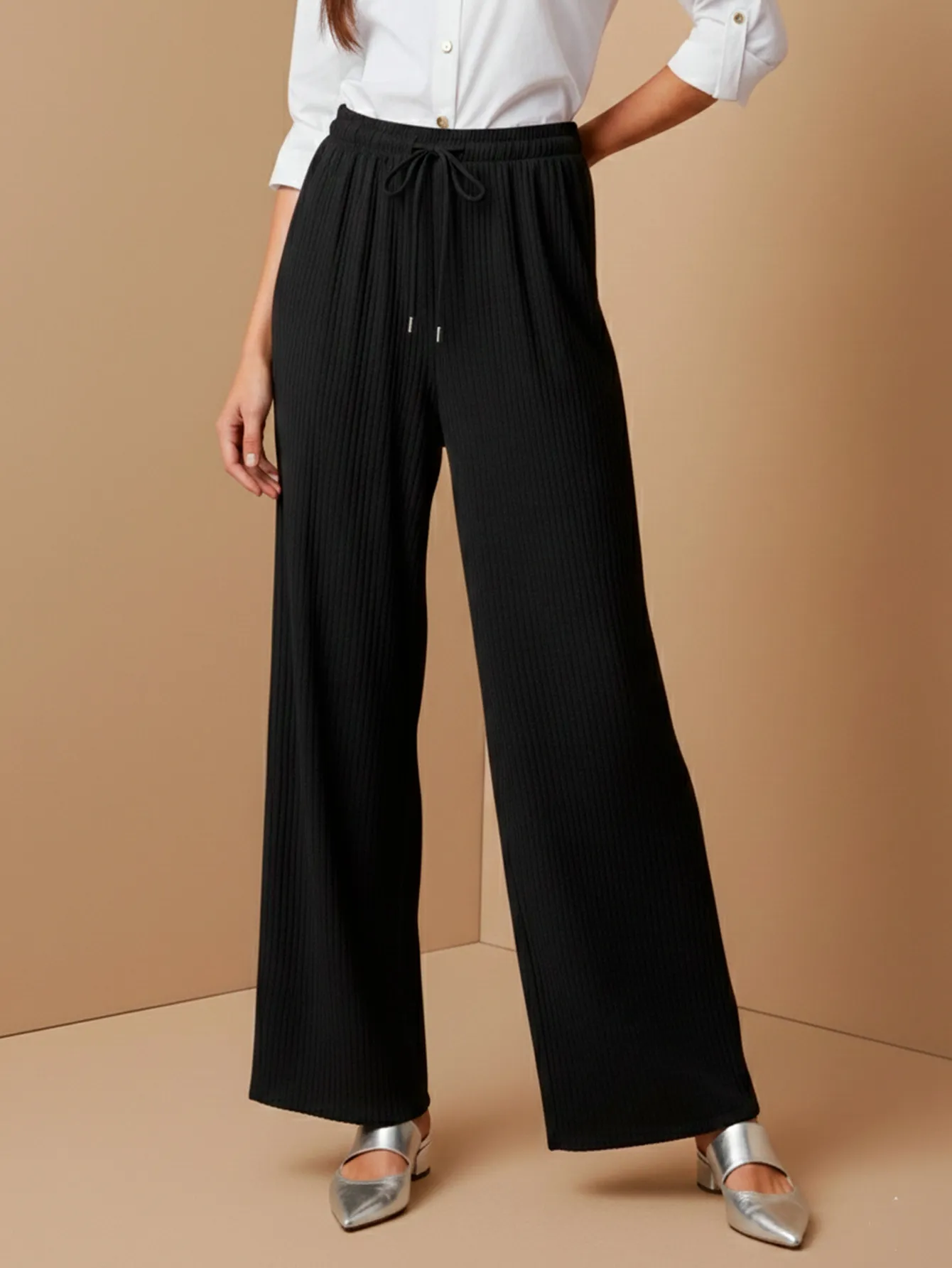 AD2625 PANTALON DE PIERNA ANCHA 9407